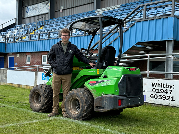 Joe Cook says one tool stands out as indispensable for work at Whitby Town FC and also his gardening business – JC Gardening